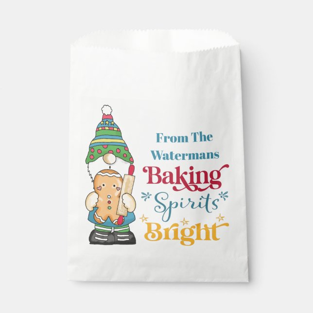 Backwaren Spirituosen Bright Cookie Weihnachtsfeie Geschenktütchen (Vorderseite)