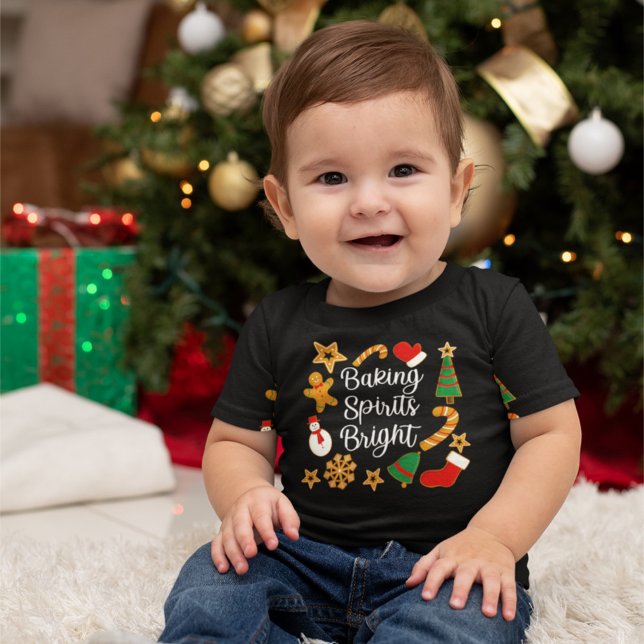 Backwaren Spirituosen Bright Lebkuchen Weihnachtsk Baby T-shirt (Von Creator hochgeladen)