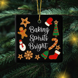 Backwaren Spirituosen Bright Lebkuchen Weihnachtsk Keramikornament