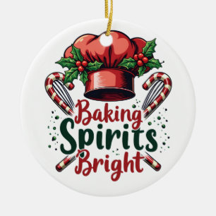 Backwaren Spirituosen Brillant Backen Koch Bäcker Keramik Ornament