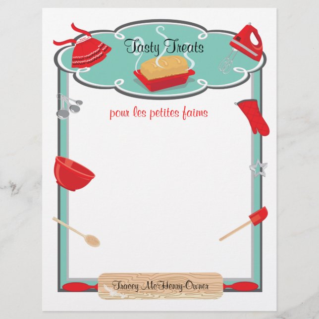 Backwaren und Flyer Backwaren Backwaren Backwaren (Vorne)