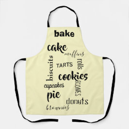 Backwaren Worte Gelbe Küche Schürze