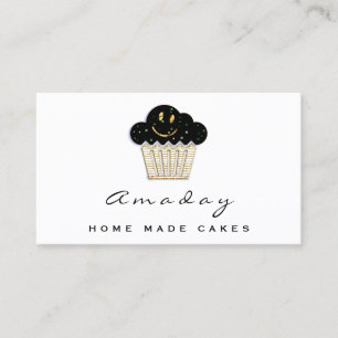  Backwaren Zuhause aus Kuchen Logo Muffin Smile Go Visitenkarte