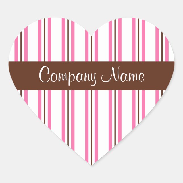 Backwarenaufkleber Herz-Aufkleber (Vorderseite)