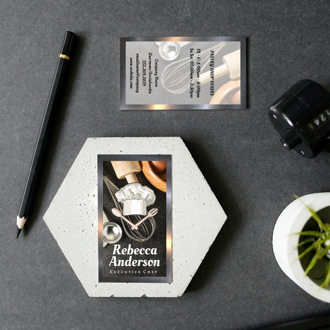 Backwerkzeuge | Koch Hat und Tools Visitenkarte (Von Creator hochgeladen)