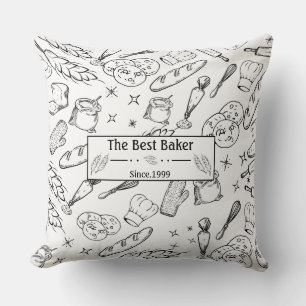 Backwerkzeuge und moderne Bäckereien Kissen