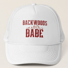 Backwoods Babe Typografy Truckerkappe