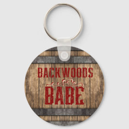 Backwoods Babe Whiskey Keg Schlüsselanhänger