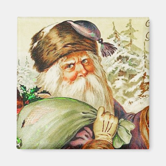 Backwoods Père Noël Vintage Magnet (Devant)