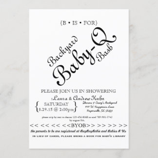 Backyard Baby-Q-Bash Einladung