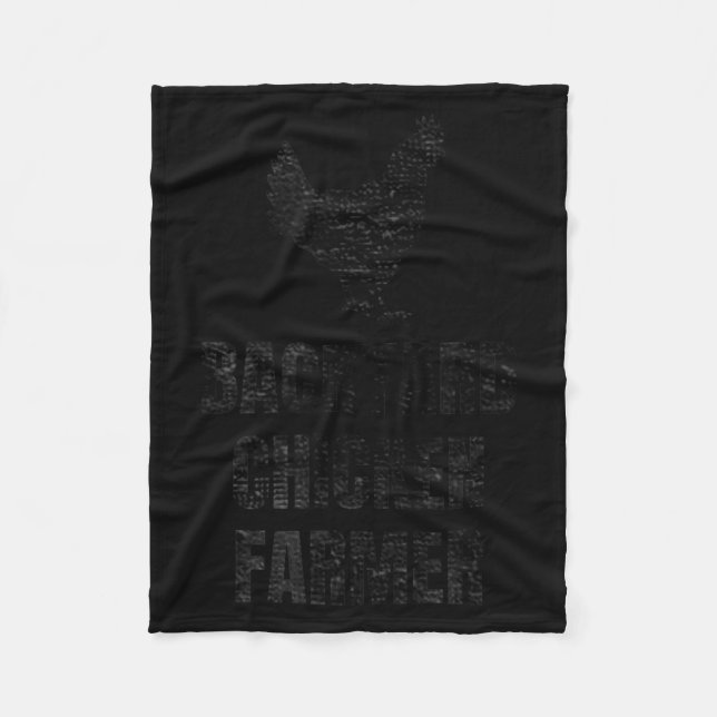 Backyard Chicken Farmer Distressed Gift For Chicke Fleecedecke (Vorderseite)