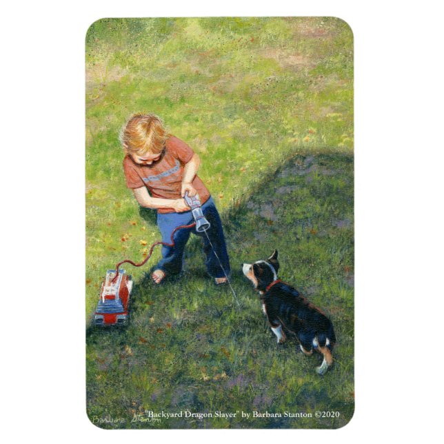 "Backyard Dragon Slayer" Flexible Magnet (Vertikal)