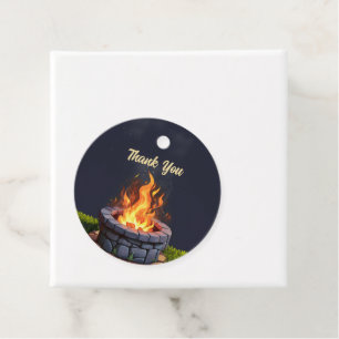 Backyard Fire Pit Bonfire-Cookout, Geburtstags-GRI Geschenkanhänger