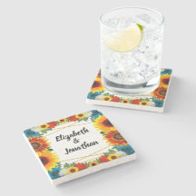 Backyard Summer Floral Geometric