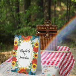 Backyard Summer Floral Geometric Tischaufsteller