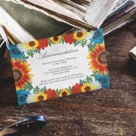 Backyard Summer Floral Unterkunft Begleitkarte