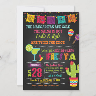 Backyard Wedding Fiesta Einladung