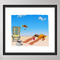 Bacon am Strand PRINT