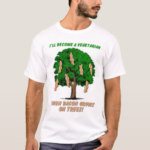 Bacon Baum Lustiges Shirt Humor