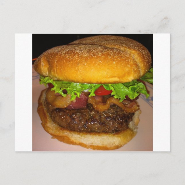 BACON BURGER POSTKARTE (Vorderseite)