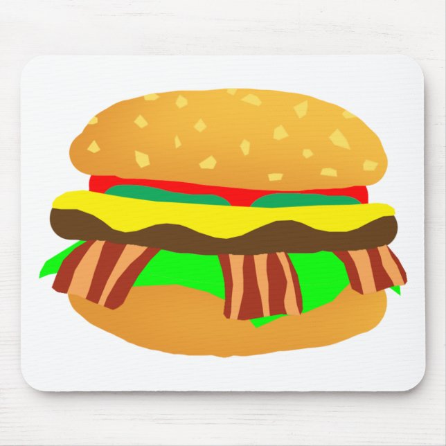 Bacon Cheeseburger Mousepad (Vorne)