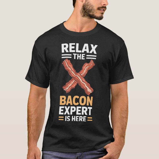 Bacon Der Bacon Experte T-Shirt (Vorderseite)