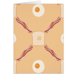 Bacon, Eier und Toast