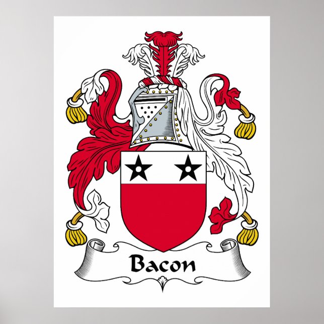 Bacon Familienwappen Poster (Vorne)