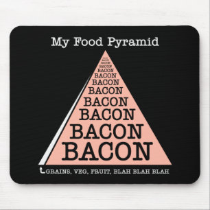 Bacon Food Pyramide Mousepad