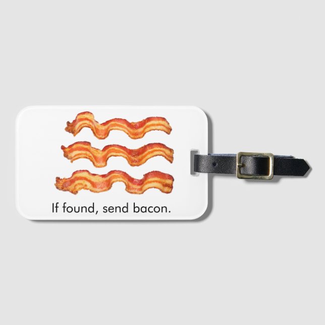 Bacon Gepäckanhänger (Vorderseite (Horizontal))
