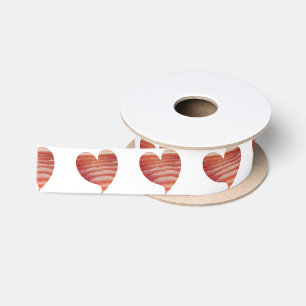 Bacon-Herz-Schleife Satinband