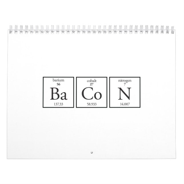 Bacon Kalender (Titelbild)