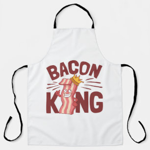 Bacon King Meat Lover Geschenke für Men Boy Schürze