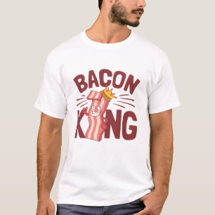 Bacon King Meat Lover Geschenke für Men Boy T-Shirt
