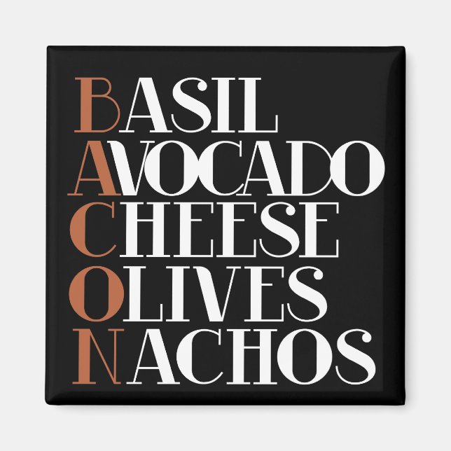 Bacon Koch Gourmet Magnet (Vorne)