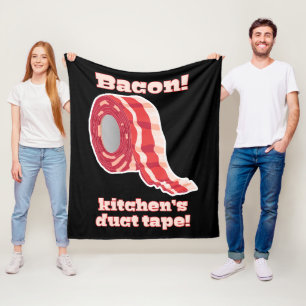 Bacon... Küchenschnecke! Fleecedecke
