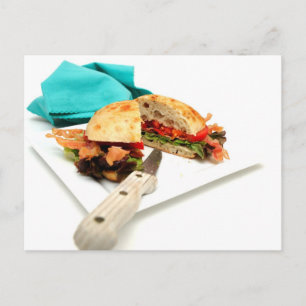 Bacon Lettuce und Tomate Postkarte