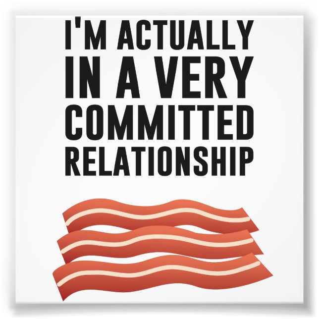 Bacon-Liebe - Eine ernsthafte Beziehung Fotodruck (Vorne)