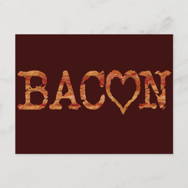 Bacon LIEBE Postkarte (Vorderseite)