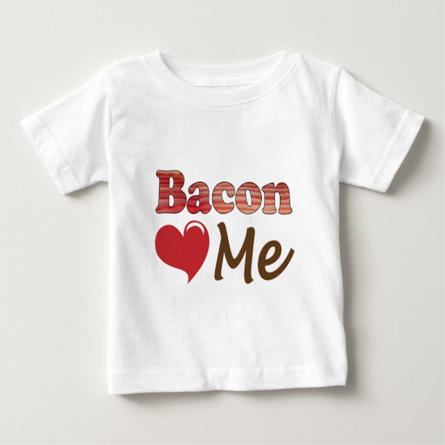 Bacon Lieben Baby T-shirt (Vorderseite)