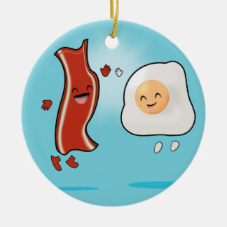 Bacon Lieben Eier Keramikornament