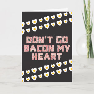 Bacon-Liebhaber Lustige Valentinskarte Karte