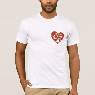 Bacon Lover Shirt - Herz gehört zum T-Shirt Schwei