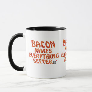 Bacon macht alles besser (digitales Gemälde) Tasse