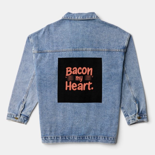 Bacon My Heart Jeansjacke (Rückseite)