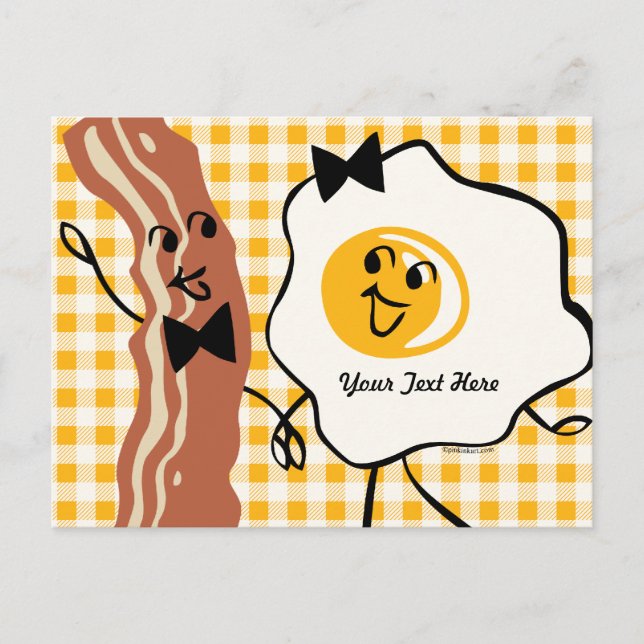 Bacon 'N Egg Lover Rezept Postkarte (Vorderseite)