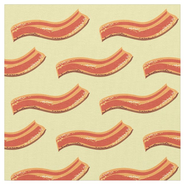 Bacon Niedlich Breakfast Kinder Stoff (Nahaufnahme)