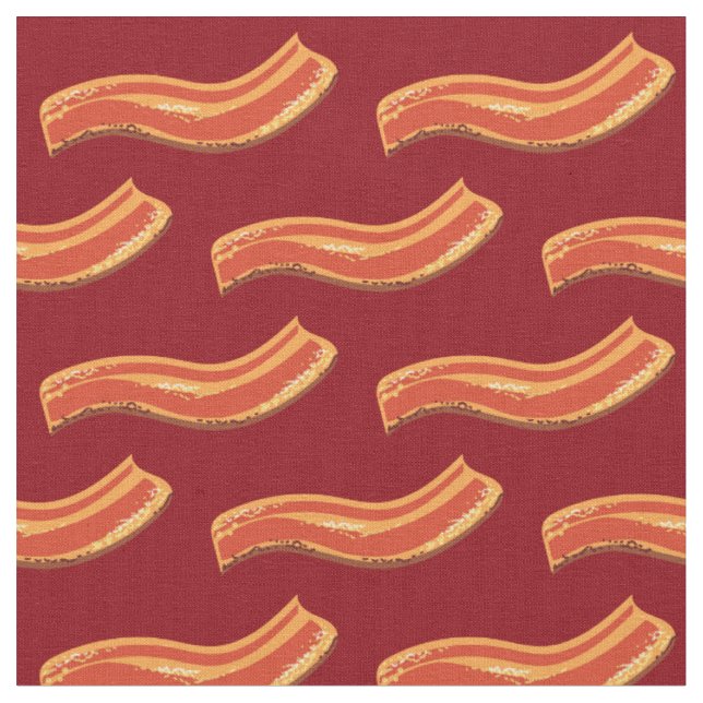 Bacon Niedlich Breakfast Kinder Stoff (Nahaufnahme)