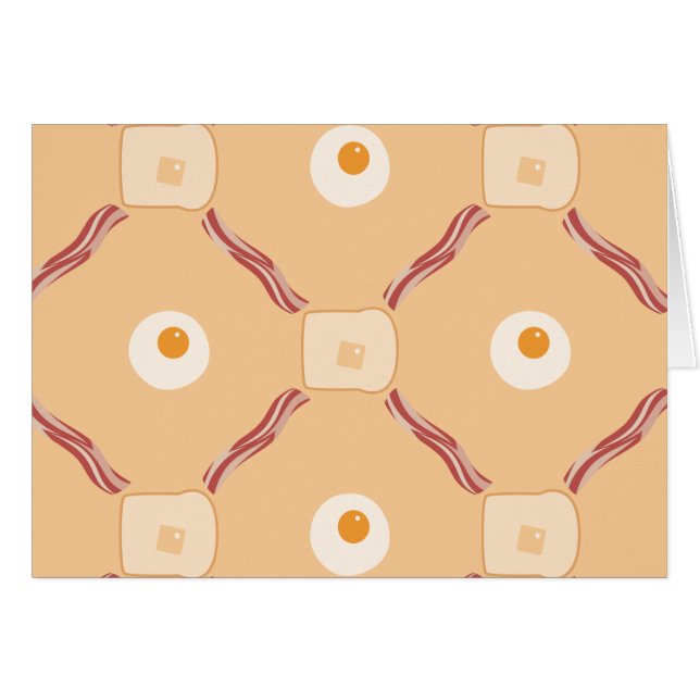 Bacon, oeufs et toast (Devant horizontal)