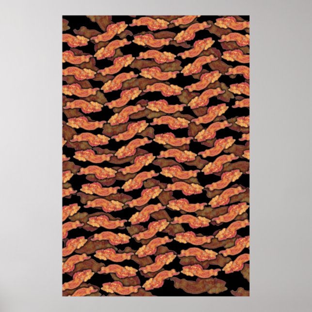 Bacon Pattern Poster (Vorne)